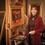 Elizabeth Robbins in her studio/gallery.