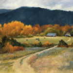 Peggy Immel, High Road Autumn, oil, 16 x 20.