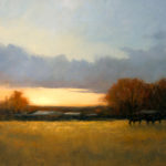 Peggy Immel, Ranchitos Sundown, oil, 18 x 24.