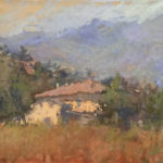 Nancy Nowak, Tuscan Dream, pastel, 8 x 17.