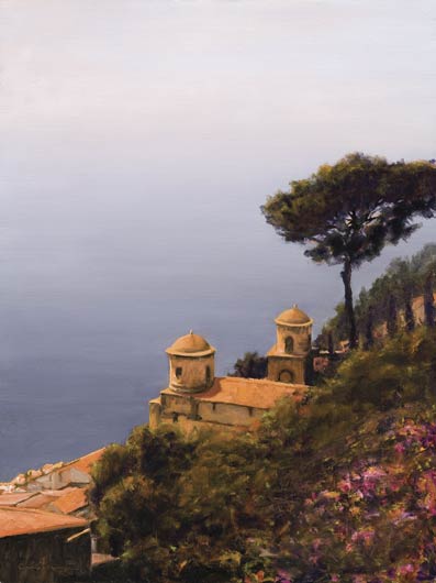 William Berra, An Afternoon in Ravello, oil, 40 x 30.