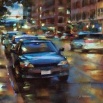 Desmond O’Hagan, 15th and Wazee, Denver, pastel, 16 x 20.