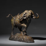 Mick Doellinger, Agitated, bronze (ed. 25), 17 x 24 x 11.