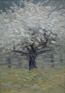 Russell Chatham, Apple Tree, oil.