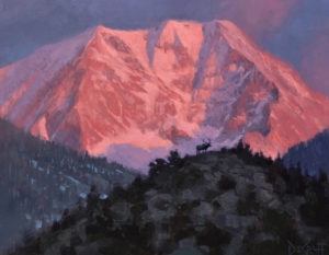 Larry DeGraff, First Light, oil, 14 x 18.