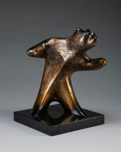 Rebecca Tobey, High Noon, bronze, 13 x 10 x 10.