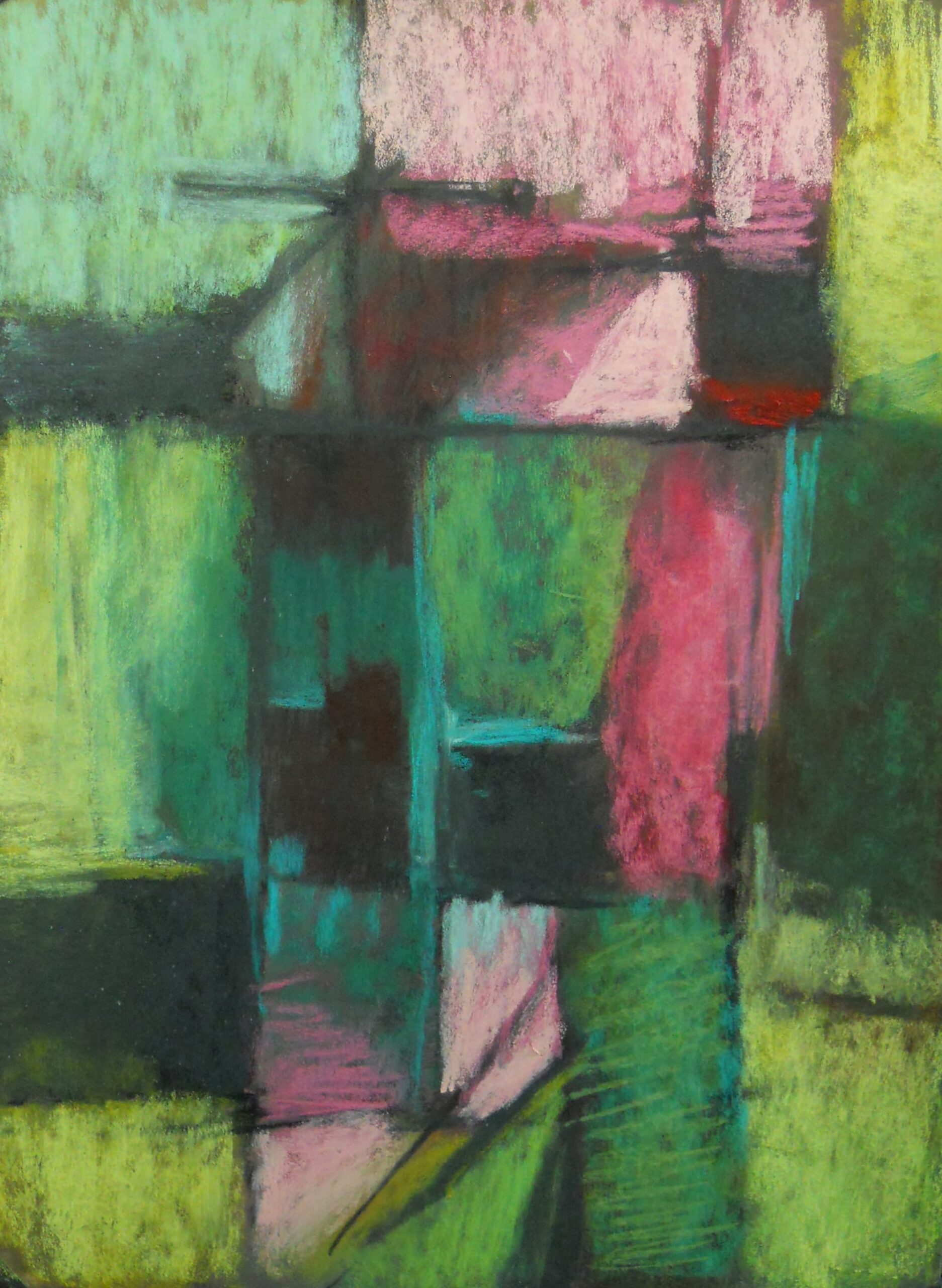 Jane Castelan Buccola, Grid 5, pastel, 12 x 9.