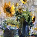 Yer (Za) Vue, Sunflower, oil, 20 x 16.