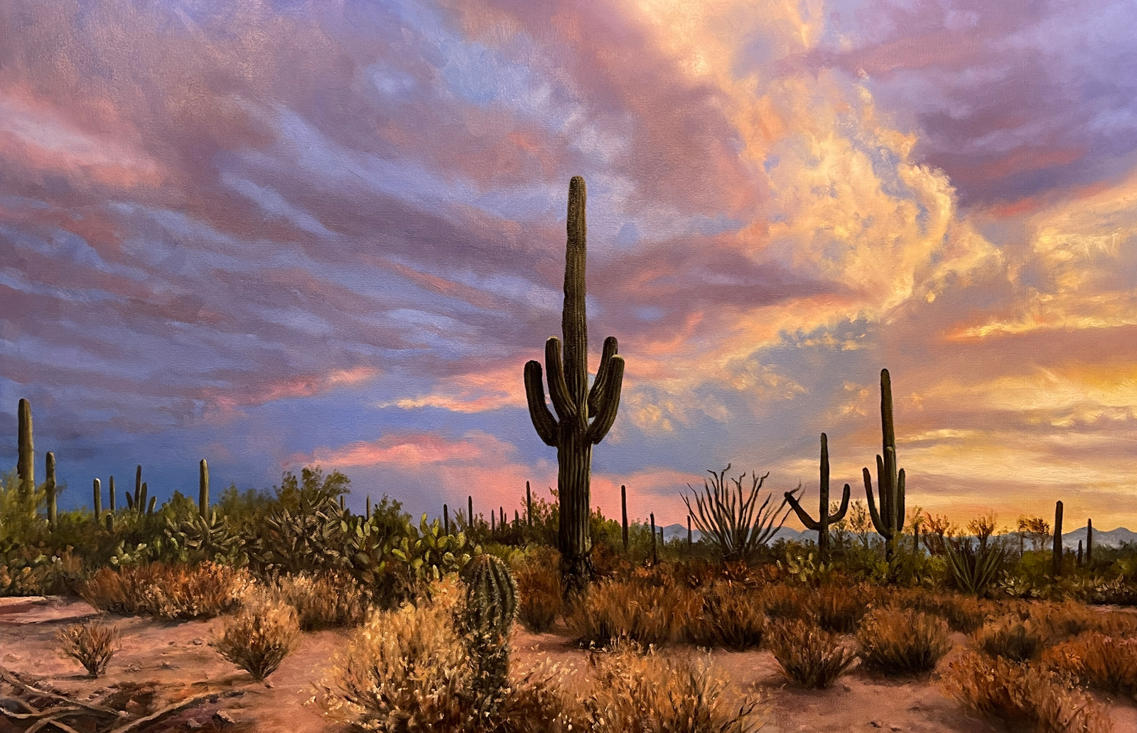 Naomi Brown, Arizona Splendor, oil, 24 x 36.