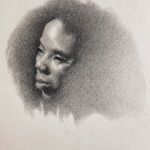 Jaivin McCoy, Eternal Gaze, graphite, 14 x 11.