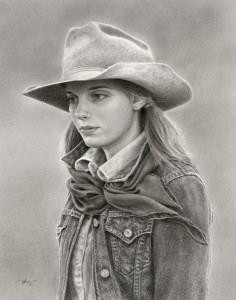 Cindy Long, Always on My Mind, graphite, 14 x 11.