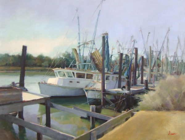 Alana Knuff, Sunday on Jeremy Creek, oil, 30 x 40.