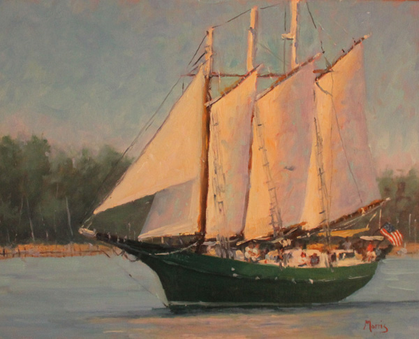 Suzanne Morris, Returning to Port, oil, 12 x 16.