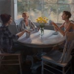 Emmalyn Tringali, My Girls, oil, 36 x 60.