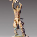 Greg Woodard, Buffalo Medicine, bronze, 24 x 11 x 11.