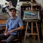 Joseph Todorovitch at his art studio in Pomona, CA.